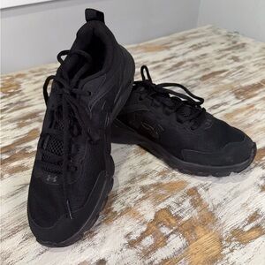 Under Armour All-Black Athletic Sneakers